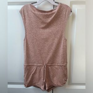 Jo+Jax Girls Olympia Romper Peach Stripes (Size S/5-7)